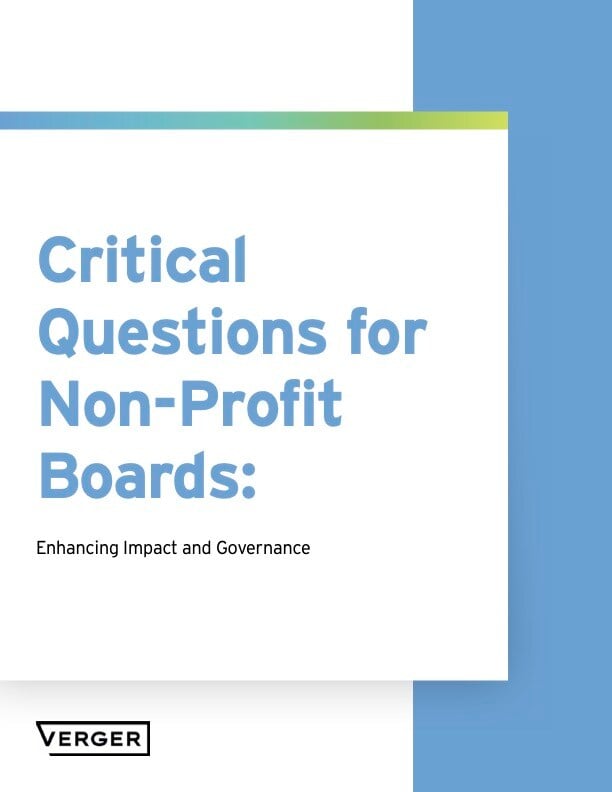 Critical Questions for Non-Profit Boards - Enhancing Impact and Governance - Cover